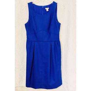 J Crew Pleated Wool Shift Dress